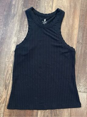 Free People Movement black ribbed tank top, M